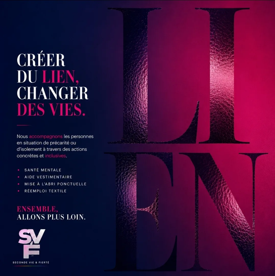 Affiche Lien : créer du lien, changer des vies